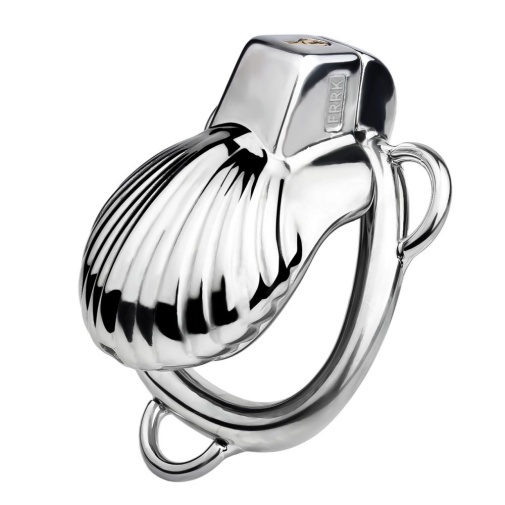 FAAK - Shell Chastity Cage 45mm - Silver photo
