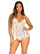 Leg Avenue - On My Mind Babydoll Set - White - M photo