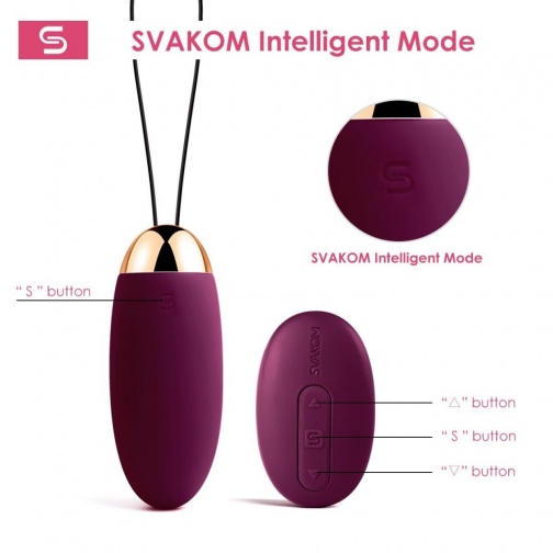 SVAKOM - Elva 遙控震蛋 - 紫色 照片