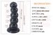 FAAK - Beads Anal Plug - Black photo-16