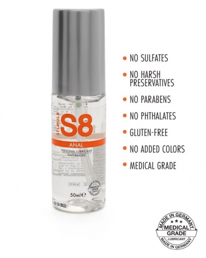 S8 - WB Anal Lube - 50ml photo