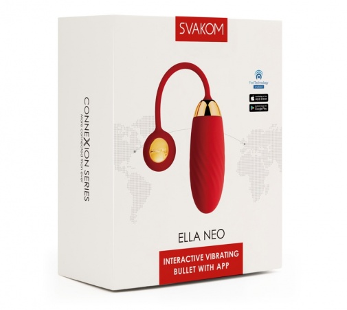 SVAKOM - Ella Neo APP 控制互動型無線震蛋 - 紅色 照片