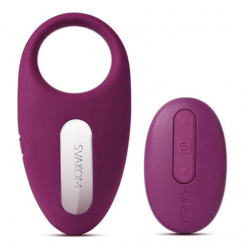 SVAKOM - Winni Remote Control Vibro Ring - Violet photo