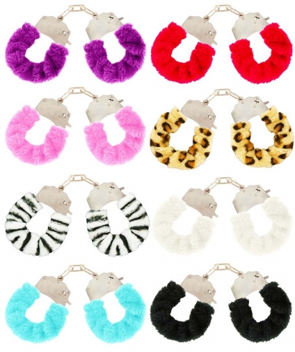 ToyJoy - Furry Fun Cuffs - Pink photo
