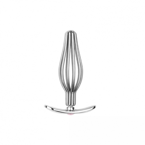 MT - Hollow Anal Plug S - Silver photo