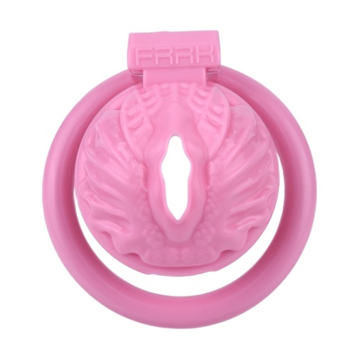 FAAK - Resin Pussy Chastity Cage - Pink photo