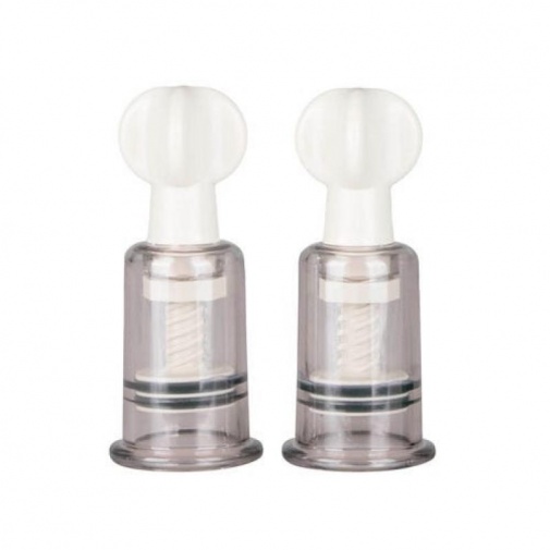 Easytoys - 陰蒂及乳頭吸啜器2件套裝 細碼 - 白色 照片
