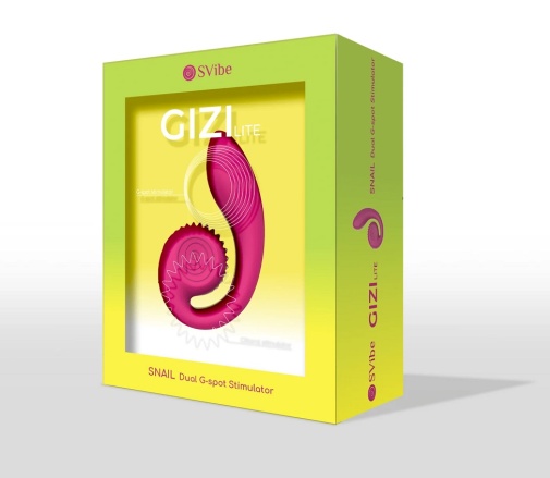 SVibe - 蝸牛系列 Gizi Lite 迷你雙頭震動器 - 紅色 照片