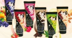 Shunga - 草莓氣泡酒味可食用按摩乳霜 - 200ml 照片