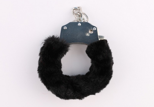 Chisa - Fur Lined Handcuffs - Black photo