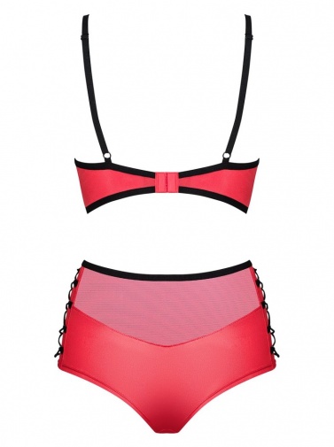 Obsessive - Leatheria 2-pcs Set - Red - L/XL photo