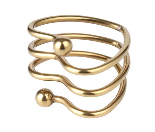 MT - Heart Shaped Cock Ring - Gold photo