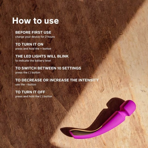 Lelo - Smart Wand 2 全身按摩棒 中码 - 黑色 照片