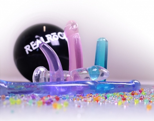 RealRock - 7" 波浪型非真實假陽具 - 綠色 照片