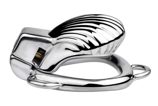 FAAK - Shell Chastity Cage 45mm - Silver photo