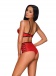 Obsessive - Leatheria 2-pcs Set - Red - L/XL photo-2