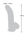 Medical Silicone - Curved Dildo w Balls 20cm photo-7