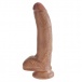 King Cock - 9″ Cock With Balls - Caramel photo