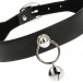 Coquette - Choker Jingle Bell w Ring - Black photo-3