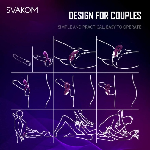 SVAKOM - Tammy 震動環 - 紫色 照片