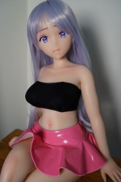 Syouki 迷你動漫蘿莉 靈活骨架巨乳E罩杯 超柔軟鉑金TPE仿真性愛娃娃 80cm 照片
