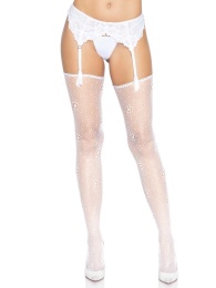 Leg Avenue - Daisy 點點紋絲襛 - 白色 照片