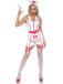 Leg Avenue - ER Hottie Nurse Vinyl Costume - White - S photo-3
