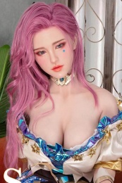  Saner 歐洲仿真實體娃娃，粉紅髮，超軟矽膠 171 cm（5’6 英尺） 照片