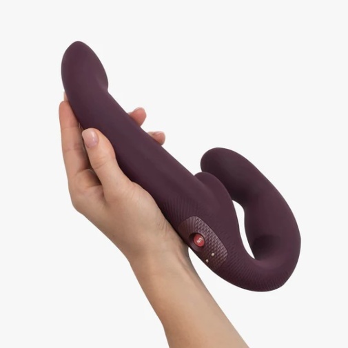 Fun Factory - Share Vibe Pro 無帶穿戴式震動陽具 - 酒紅色 照片