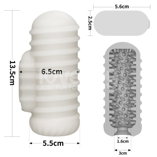Lovetoy - Knights Ring Vibro 2in1 Sleeve - Wavy photo