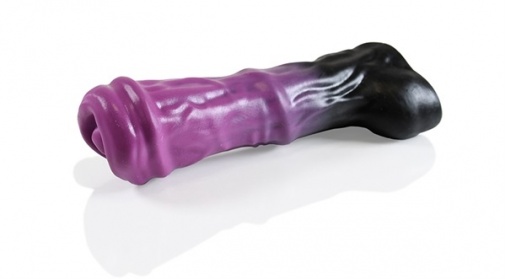 HellHound - Trojan Dildo - Black Purple - S photo