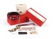 Liebe Seele - Rosy Lamb Leather Collar w Leash - Red photo-9