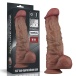 Lovetoy - 10.5" XXL 双层假阳具 - 啡色 照片-9