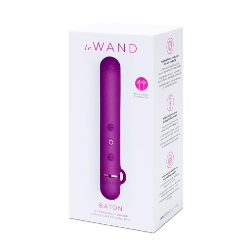 Le Wand - Baton 震动棒 配可卸除式阴部按摩器 - 紫色 照片