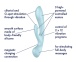 Satisfyer - 三重刺激兔子震動棒 - 淺藍色 照片-4