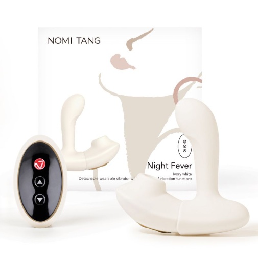 Nomi Tang - Night Fever 2in1 Vibrator - Ivory White photo