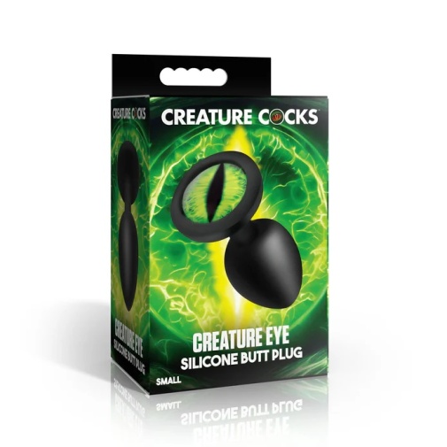 Creature Cocks - 綠色怪物 眼睛後庭塞 細碼 - 黑色 照片