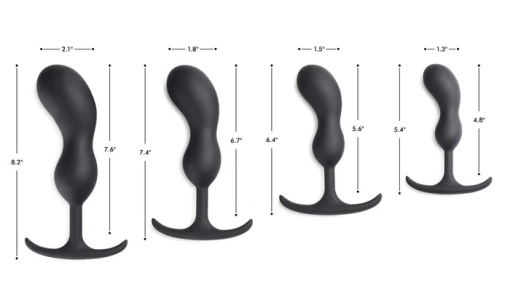 Heavy Hitters - Weighted Prostate Plug XL - Black photo