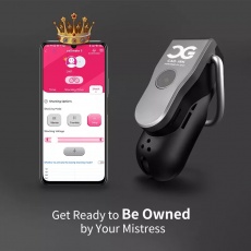 QIUI - APP 控制貞操鎖  - 黑色 照片