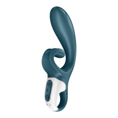 Satisfyer - Hug Me 兔子震動棒 - 灰藍色 照片