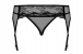 Obsessive - Charms Garter Belt & Thong - Black - S/M photo-10