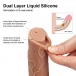 Lovetoy - 8" Dual Layered Nature Cock - Flesh photo-9