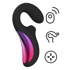 Lelo - Enigma Cruise 陰蒂吸啜及G點雙重刺激聲波按摩器 - 黑色 照片