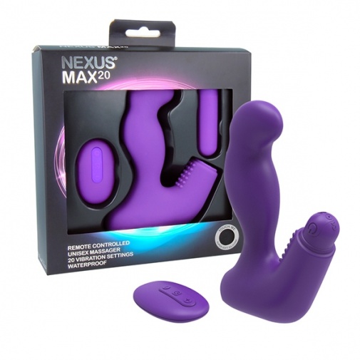 Nexus - Max 20 Unisex Massager - Purple photo