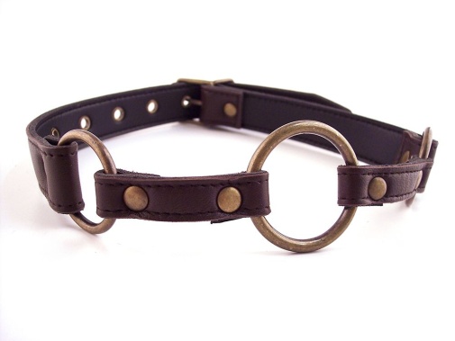 Rouge - Leather O-Ring Gag - Brown photo