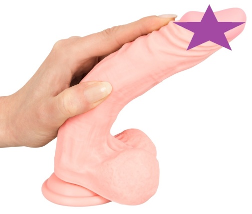 Medical Silicone - Dildo w Balls 21cm photo