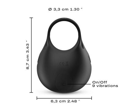Dorcel - Fun Bag 睪丸震動刺激器 - 黑色 照片