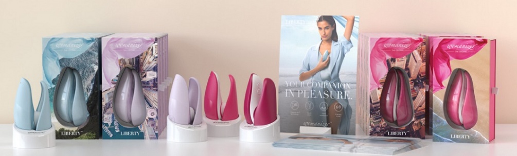 Ladies, get ready for takeoff: with a stylish cover and six ... Womanizer - Liberty - Pink Rose photo-12