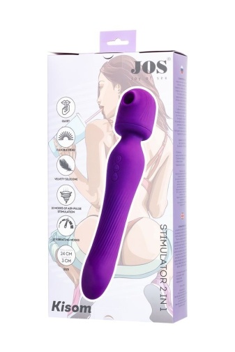 JOS - Kisom 2 合 1 陰蒂刺激器 - 紫色 照片