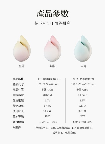 Floon - 1+1 Pleasure Combo Vibrator Set - Peachy photo